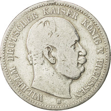 Coin, German States, PRUSSIA, Wilhelm I, 2 Mark, 1877, Vienne, VF(30-35)
