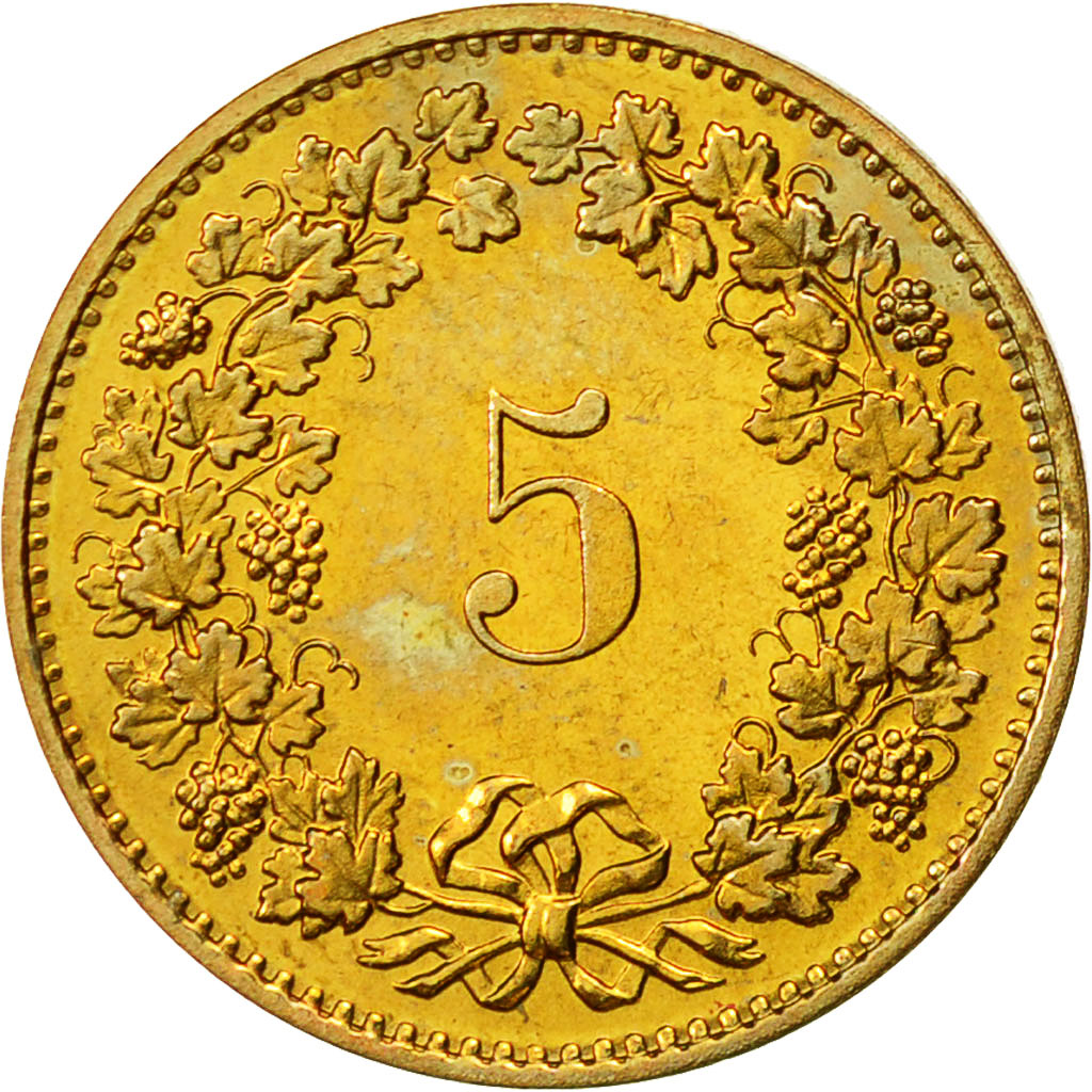 Moneda, Suiza, 5 Rappen, 1981, Bern, SC+, Aluminio - bronce, KM:26c