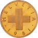 Moneda, Suiza, Rappen, 1981, Bern, SC+, Bronce, KM:46