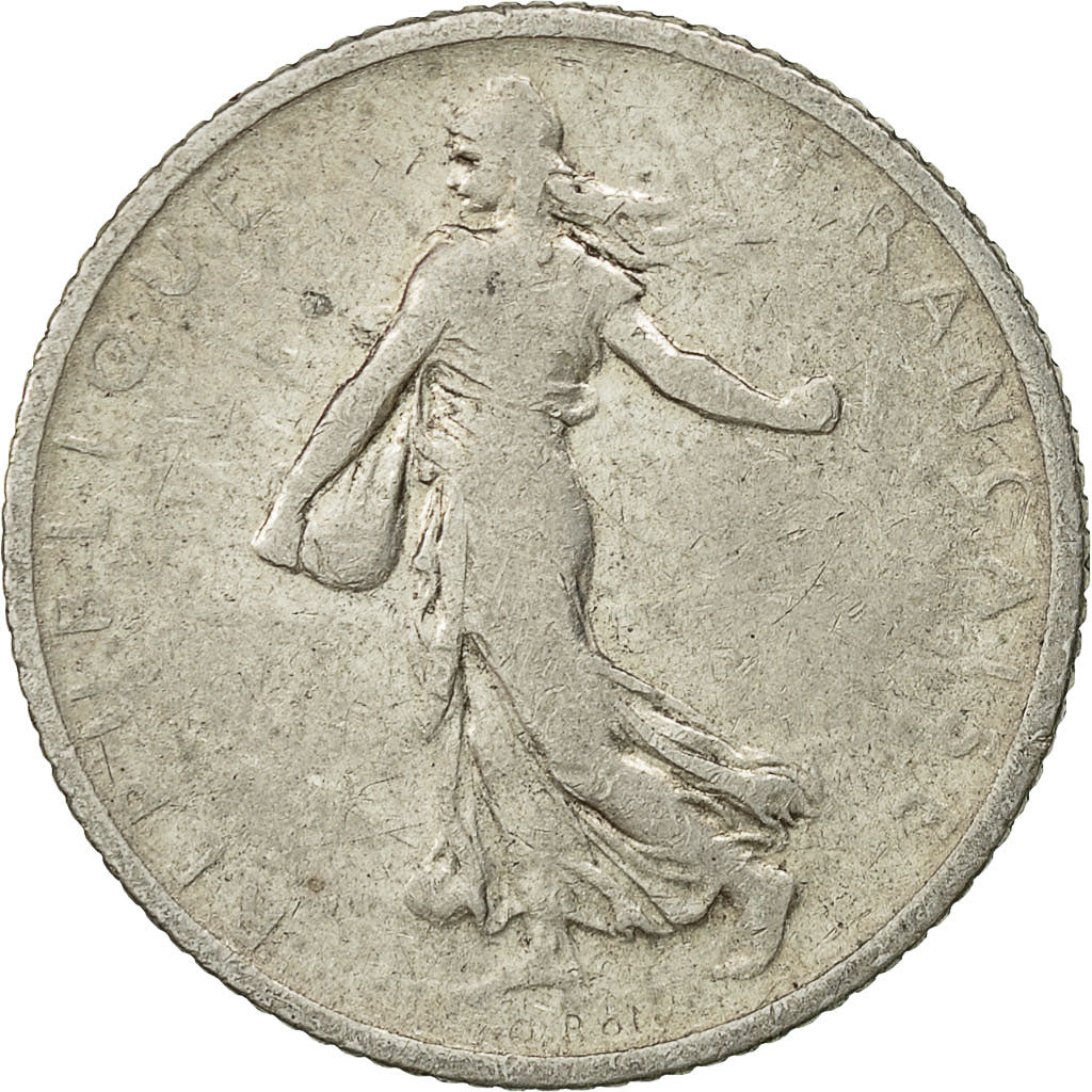Coin, France, Semeuse, Franc, 1904, Paris, VF(20-25), Silver, KM:844.1