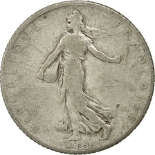 Coin, France, Semeuse, Franc, 1902, Paris, VF(20-25), Silver, KM:844.1