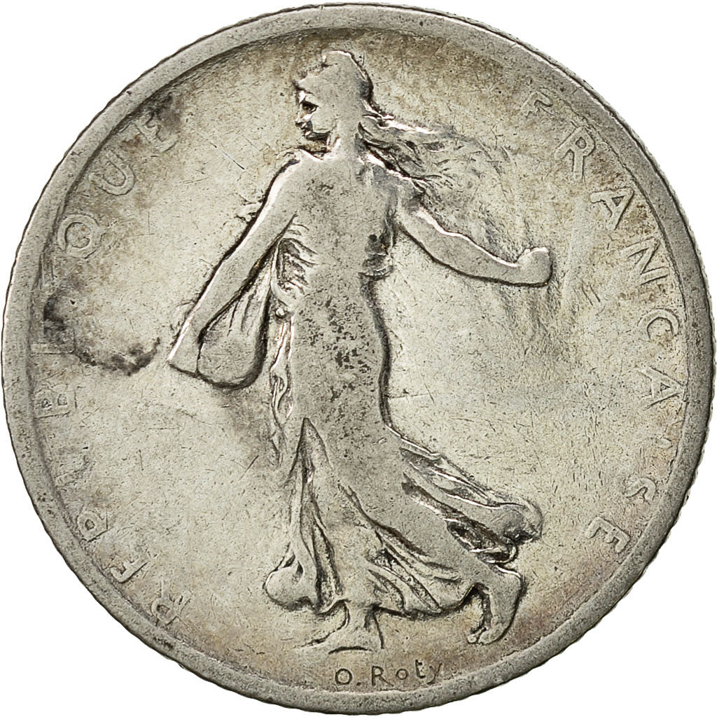 Moneta, Francia, Semeuse, Franc, 1898, Paris, MB, Argento, KM:844.1, Gadoury:427