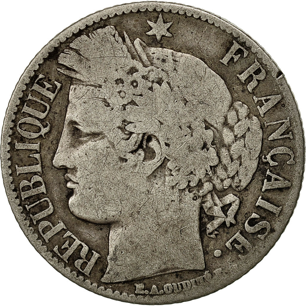 Coin, France, Cérès, Franc, 1888, Paris, VF(30-35), Silver, KM:822.1