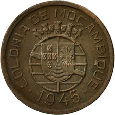 Moneda, Mozambique, 50 Centavos, 1945, MBC, Bronce, KM:73