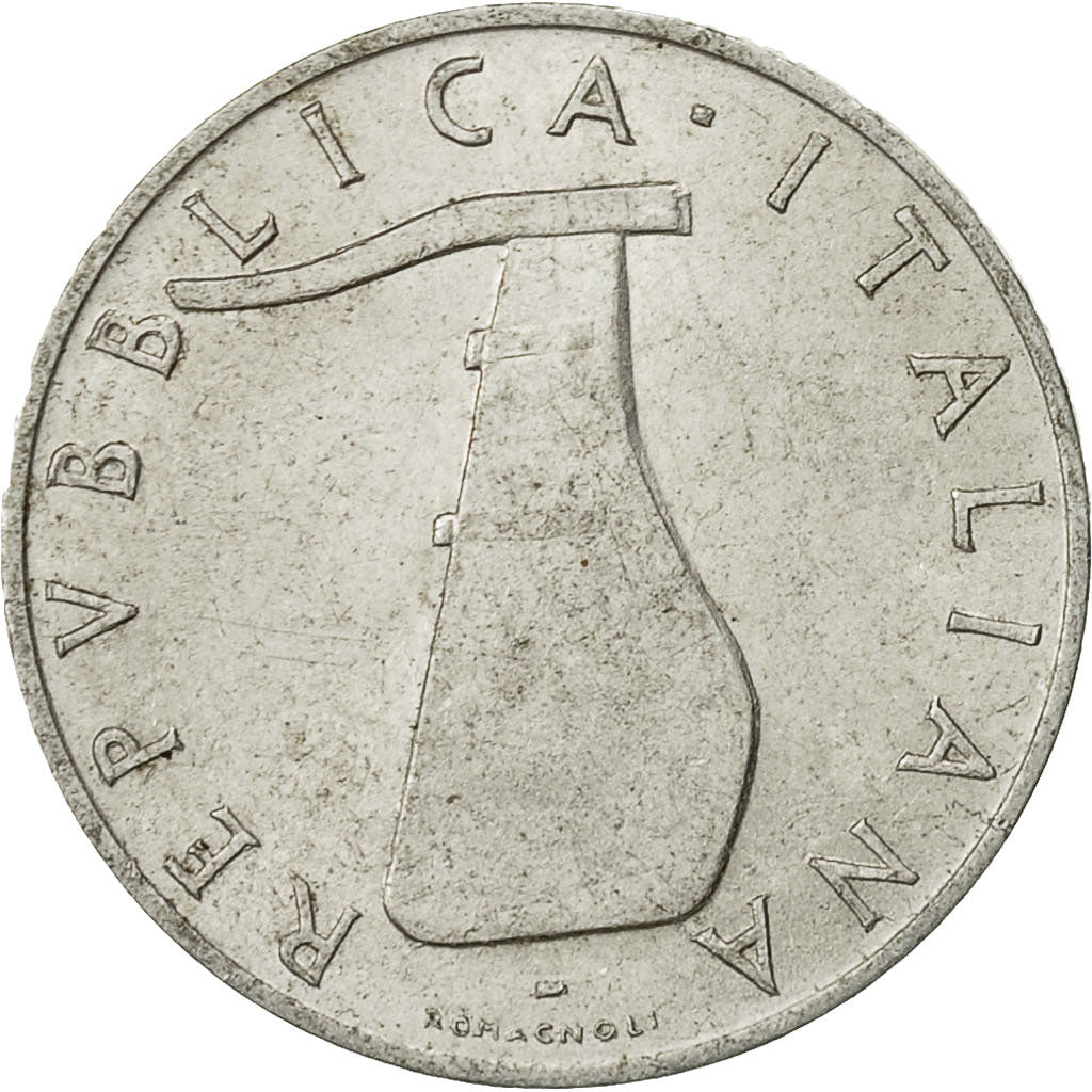 Coin, Italy, 5 Lire, 1952, Rome, VF(30-35), Aluminum, KM:92