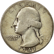 Coin, United States, Washington Quarter, Quarter, 1941, U.S. Mint, Philadelphia