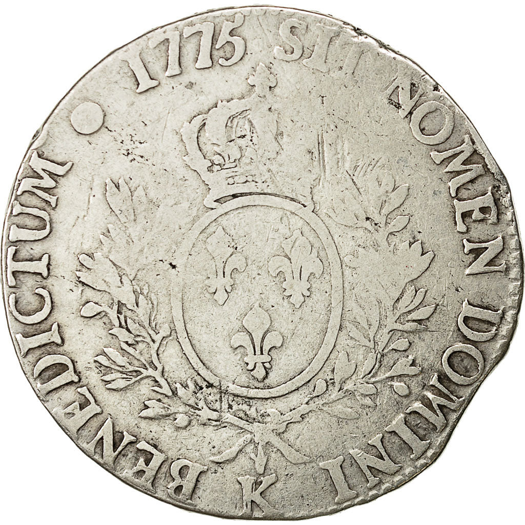 Coin, France, Louis XVI, Écu aux branches d'olivier, Ecu, 1775, Bordeaux