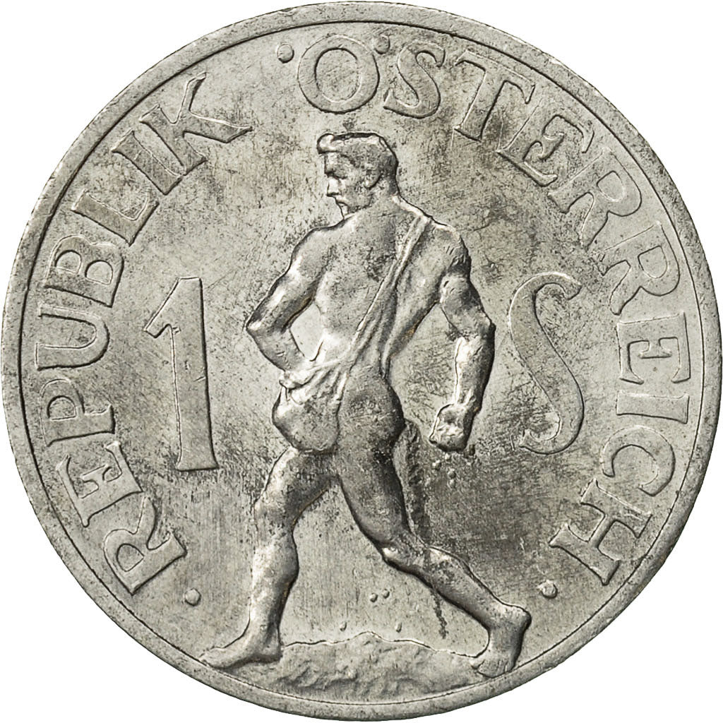 Coin, Austria, Schilling, 1947, AU(50-53), Aluminum, KM:2871
