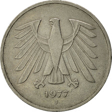 Coin, GERMANY - FEDERAL REPUBLIC, 5 Mark, 1977, Hambourg, EF(40-45)