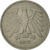 Coin, GERMANY - FEDERAL REPUBLIC, 5 Mark, 1977, Hambourg, EF(40-45)