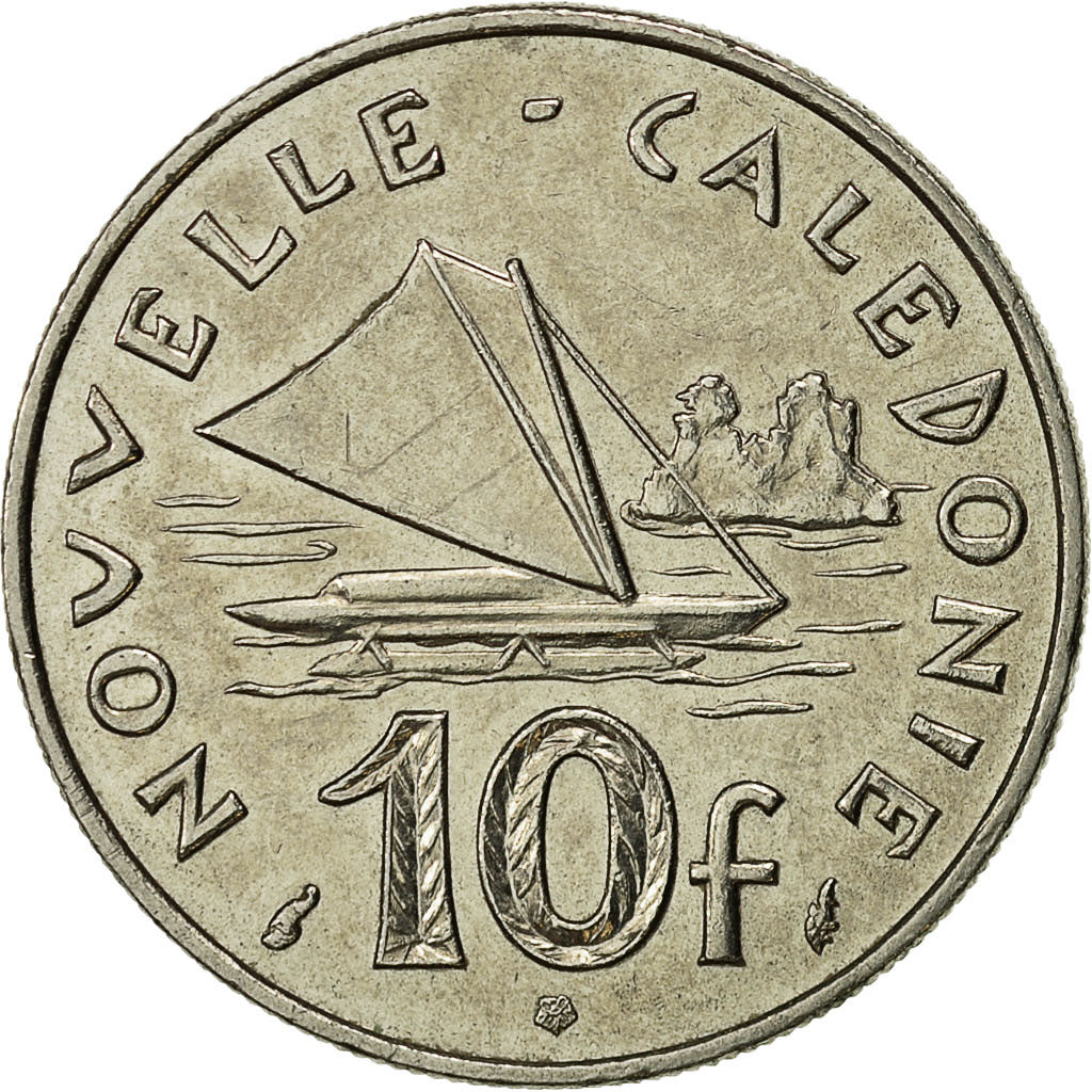 Moneta, Nuova Caledonia, 10 Francs, 1989, Paris, BB+, Nichel, KM:11