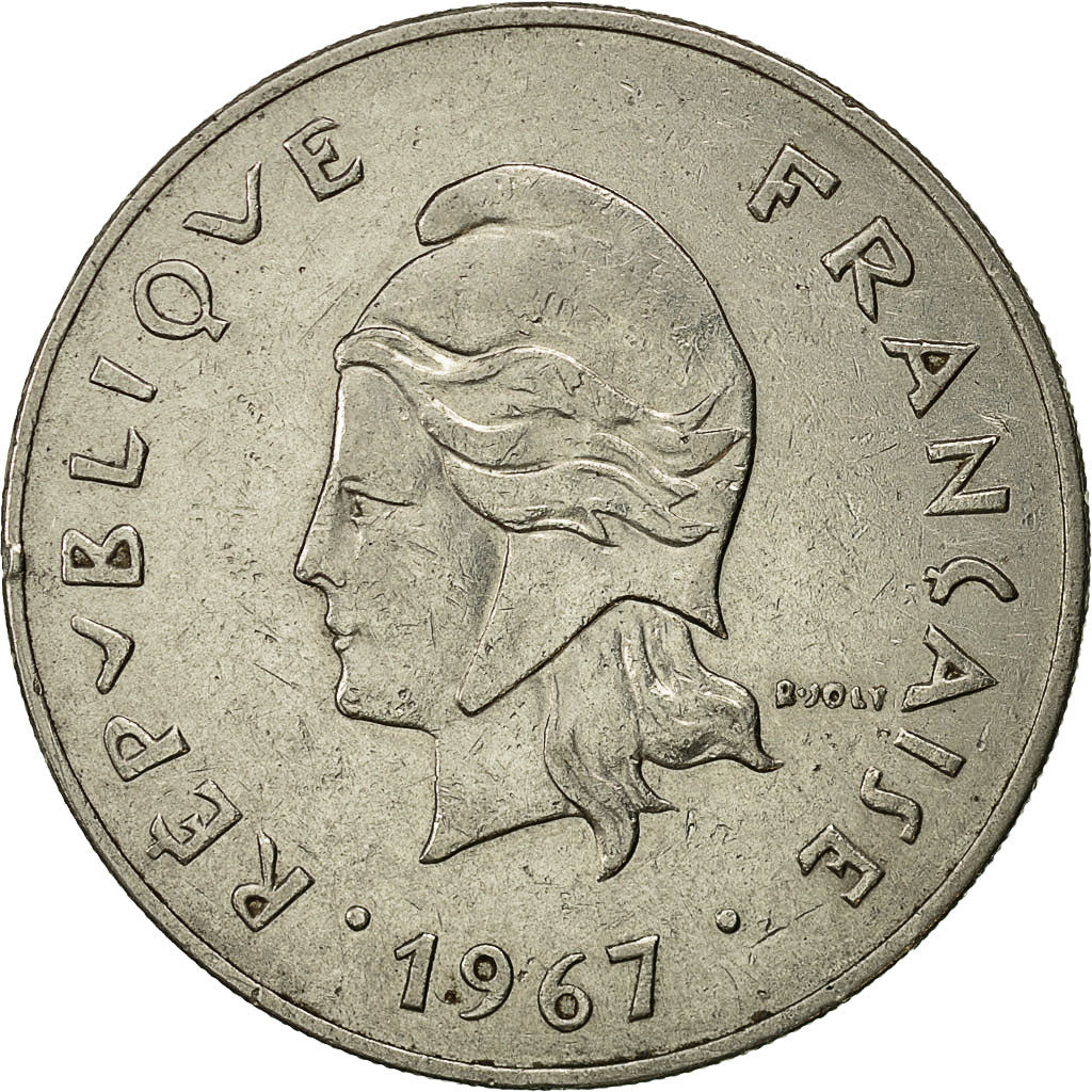 Coin, New Caledonia, 50 Francs, 1967, Paris, EF(40-45), Nickel, KM:7