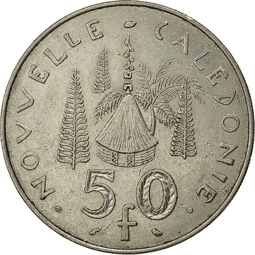 Coin, New Caledonia, 50 Francs, 1967, Paris, EF(40-45), Nickel, KM:7