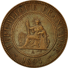 Monnaie, FRENCH INDO-CHINA, Cent, 1898, Paris, TTB+, Bronze, KM:1