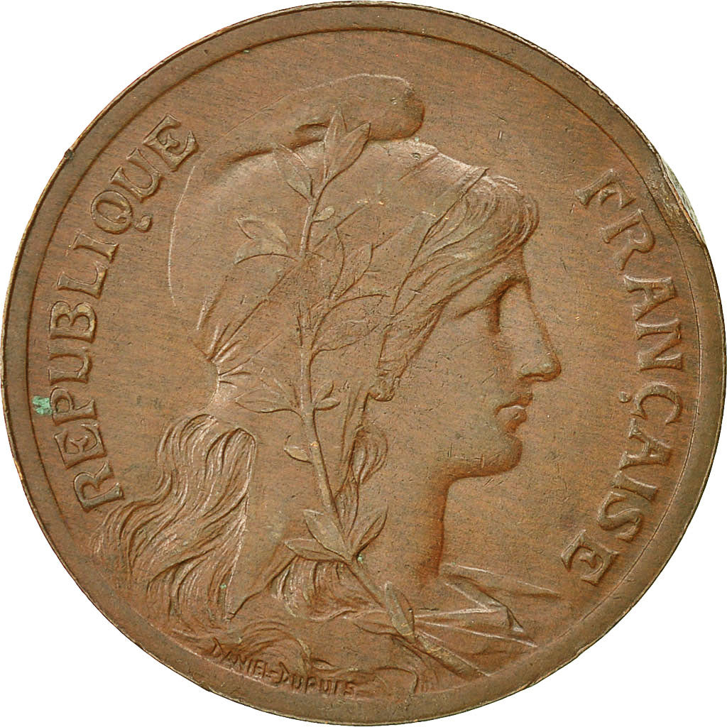 Coin, France, Dupuis, 10 Centimes, 1921, Paris, EF(40-45), Bronze, KM:843