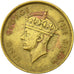 Coin, Hong Kong, George VI, 10 Cents, 1949, EF(40-45), Nickel-brass, KM:25