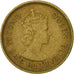 Moneda, Hong Kong, Elizabeth II, 10 Cents, 1967, MBC, Níquel - latón, KM:28.1
