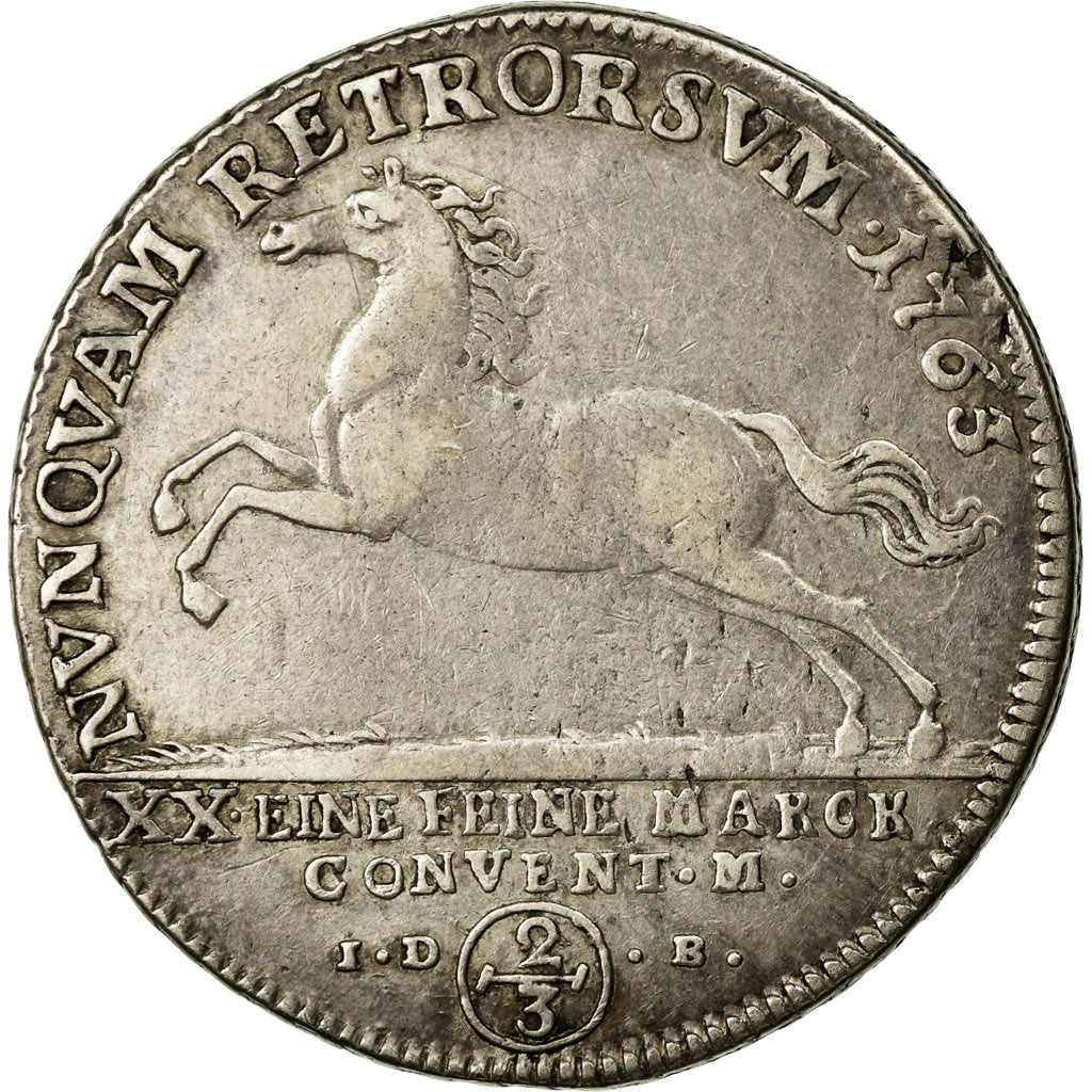 Coin, German States, BRUNSWICK-WOLFENBUTTEL, Karl I, 2/3 Thaler, 1765