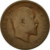 Munten, INDIA-BRITS, Edward VII, 1/4 Anna, 1908, Calcutta, ZF, Bronze, KM:502