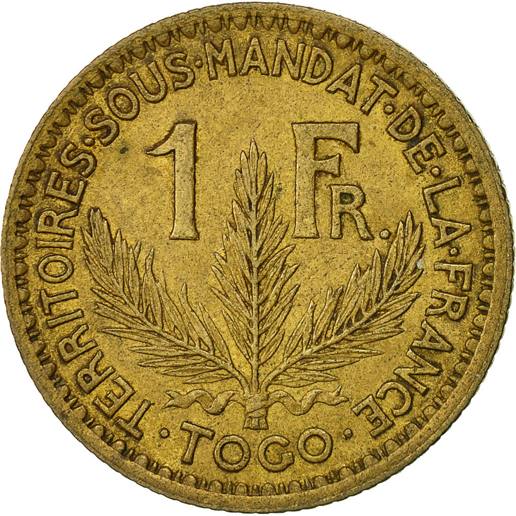 Coin, Togo, Franc, 1924, Paris, AU(50-53), Aluminum-Bronze, KM:2