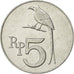 Moneda, Indonesia, 5 Rupiah, 1970, EBC, Aluminio, KM:22