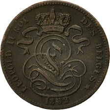 Coin, Belgium, Leopold II, Centime, 1882, EF(40-45), Copper, KM:33.1