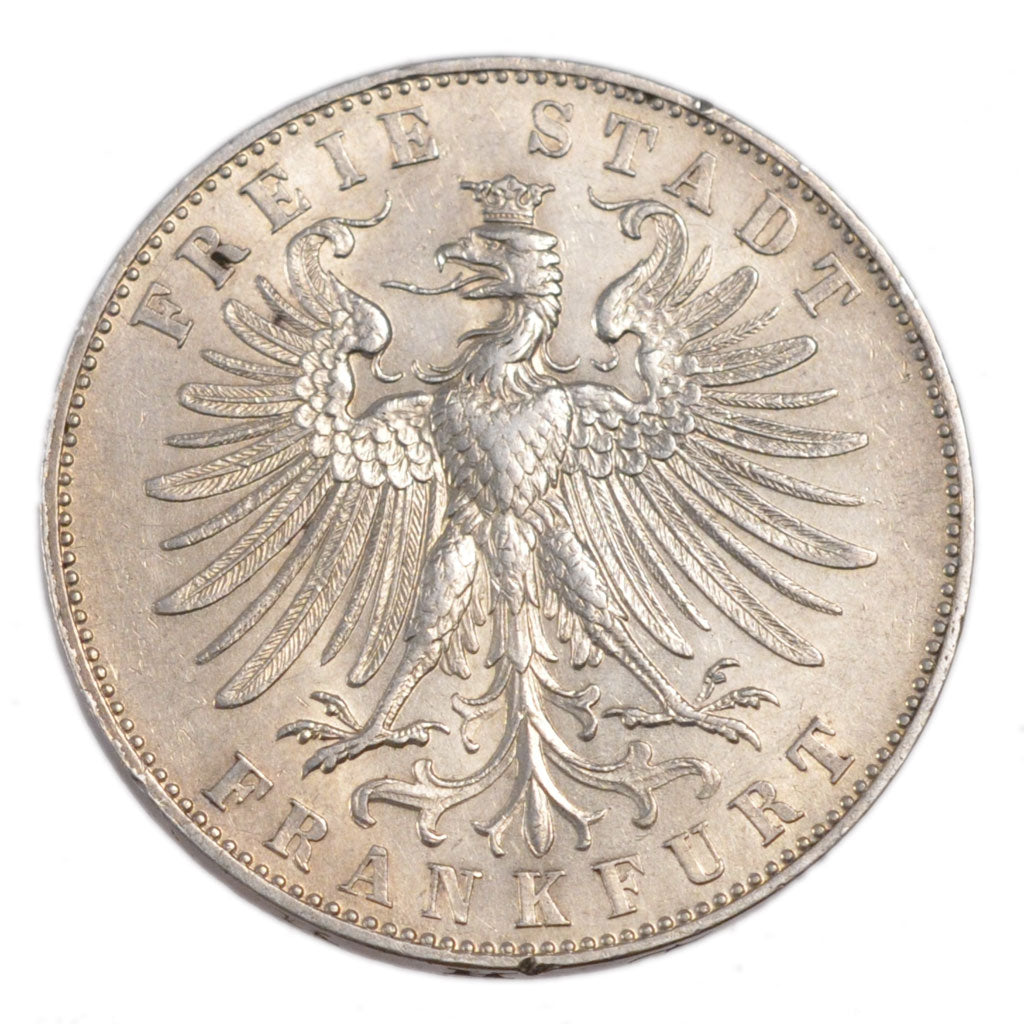 GERMAN STATES, Thaler, 1862, KM #370, AU(50-53), Silver, 18.50