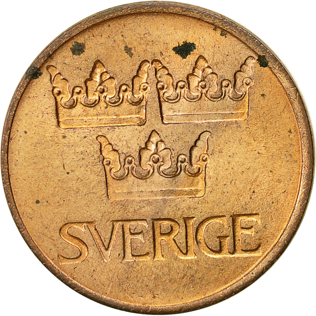 Coin, Sweden, Gustaf VI, 5 Öre, 1973, VF(30-35), Bronze, KM:845
