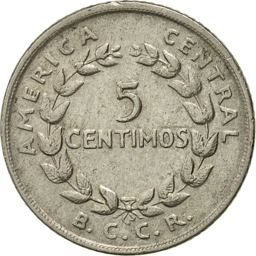 Monnaie, Costa Rica, 5 Centimos, 1969, TTB+, Copper-nickel, KM:184.2