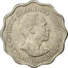 Ghana, 5 Pesewas, 1965, AU(50-53), Copper-nickel, KM:8