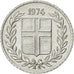 Coin, Iceland, 10 Aurar, 1974, AU(50-53), Aluminum, KM:10a