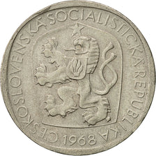 Coin, Czechoslovakia, 3 Koruny, 1968, AU(50-53), Copper-nickel, KM:57