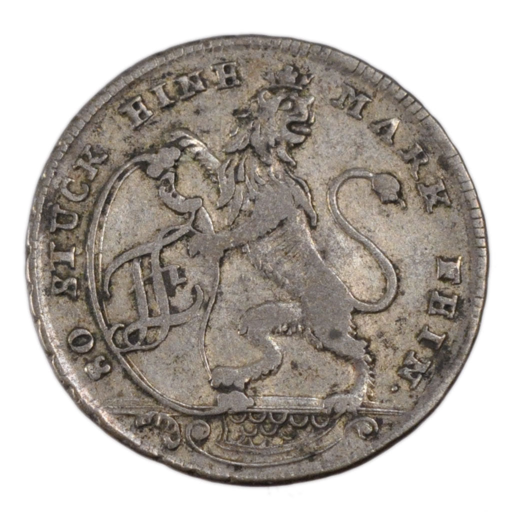 German States, 1/6 Thaler, 1769, KM #490, AU(50-53), Silver, 5.00