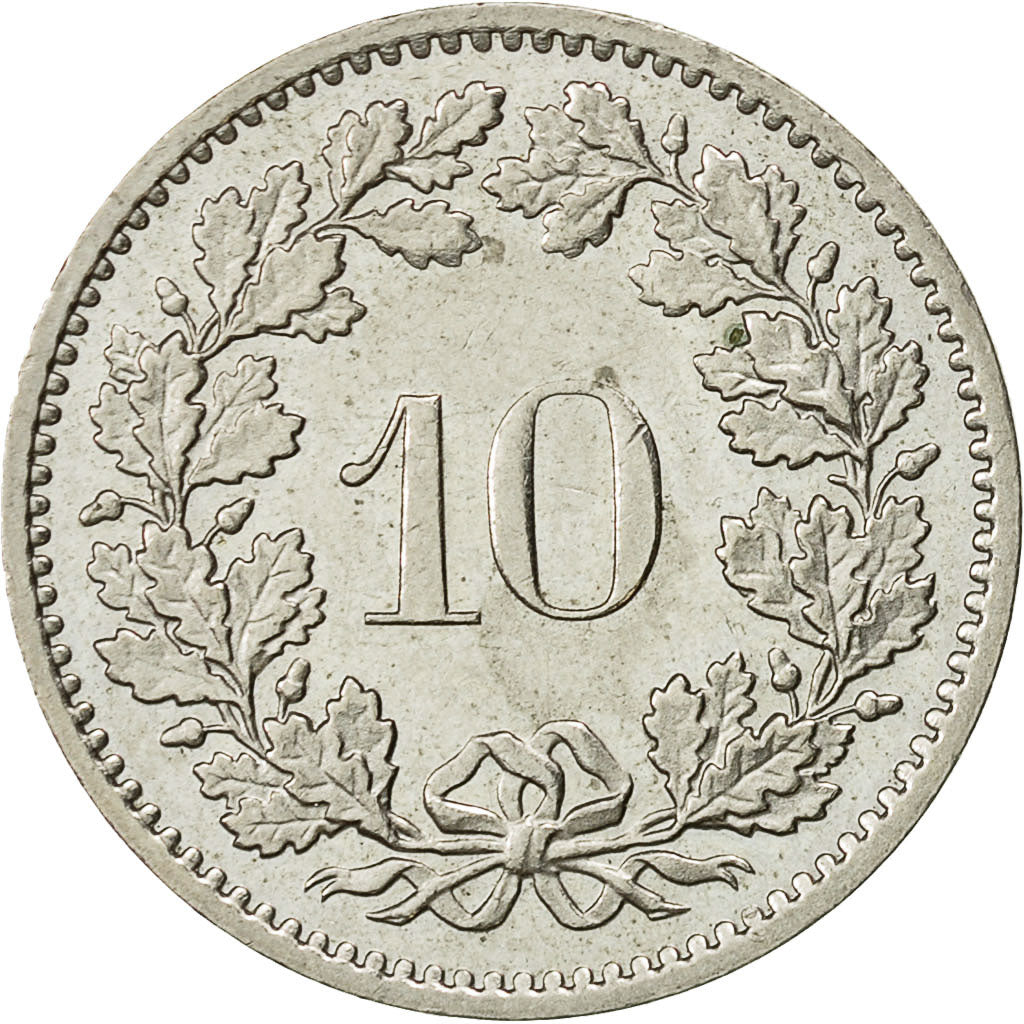 Moneda, Suiza, 10 Rappen, 1981, Bern, MBC+, Cobre - níquel, KM:27