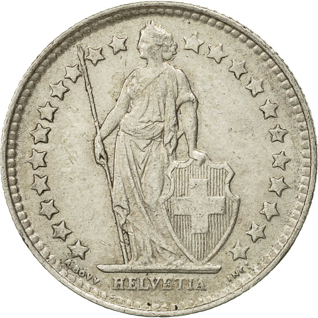 Münze, Schweiz, 1/2 Franc, 1920, Bern, SS+, Silber, KM:23