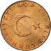 Coin, Turkey, 10 Kurus, 1974, EF(40-45), Bronze, KM:891.3