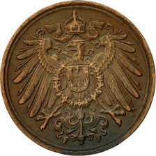 Coin, GERMANY - EMPIRE, Wilhelm II, Pfennig, 1913, Stuttgart, AU(50-53), Copper