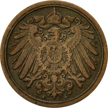 Coin, GERMANY - EMPIRE, Wilhelm II, Pfennig, 1890, Berlin, EF(40-45), Copper