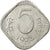 Coin, INDIA-REPUBLIC, 5 Paise, 1973, AU(50-53), Aluminum, KM:18.6