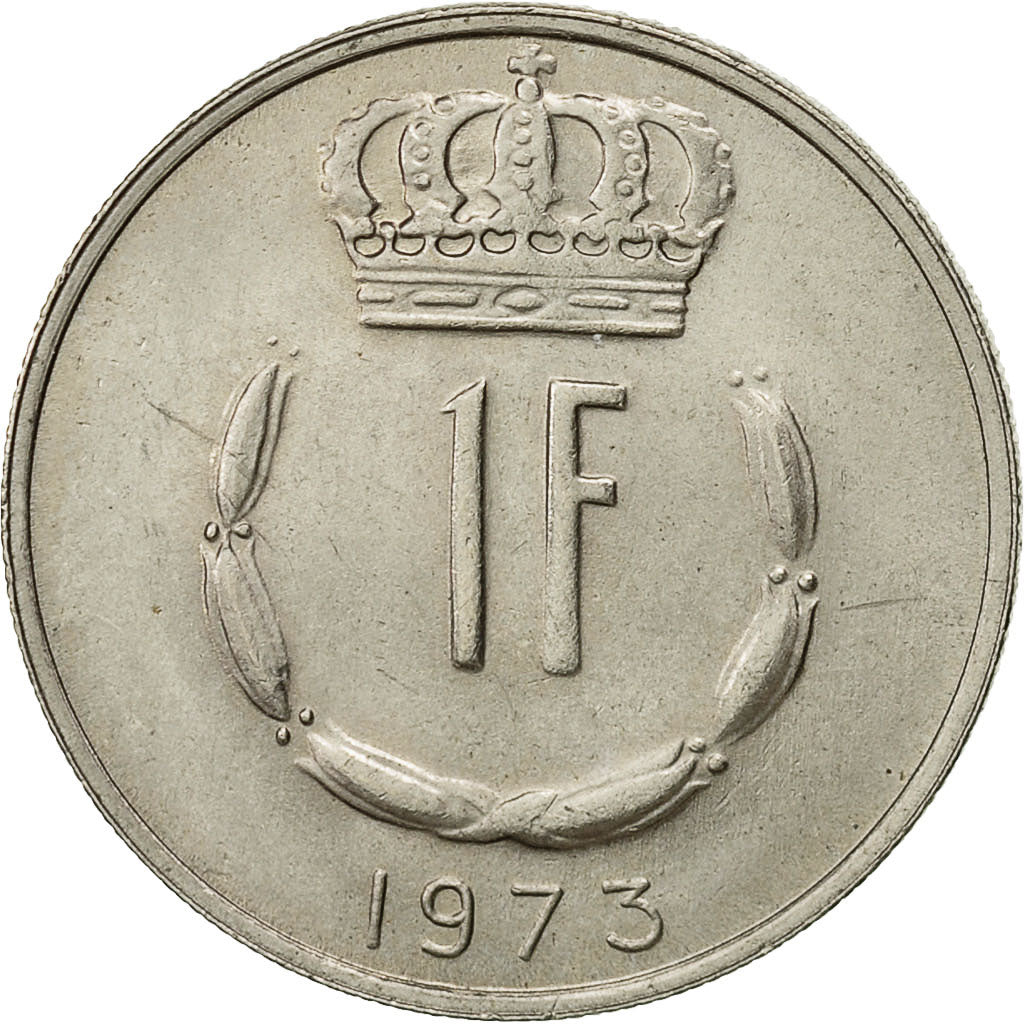 Moneta, Lussemburgo, Jean, Franc, 1973, BB+, Rame-nichel, KM:55
