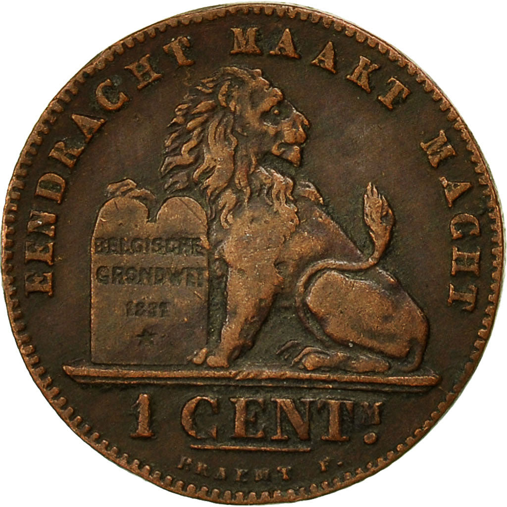 Coin, Belgium, Leopold II, Centime, 1894, EF(40-45), Copper, KM:34.1
