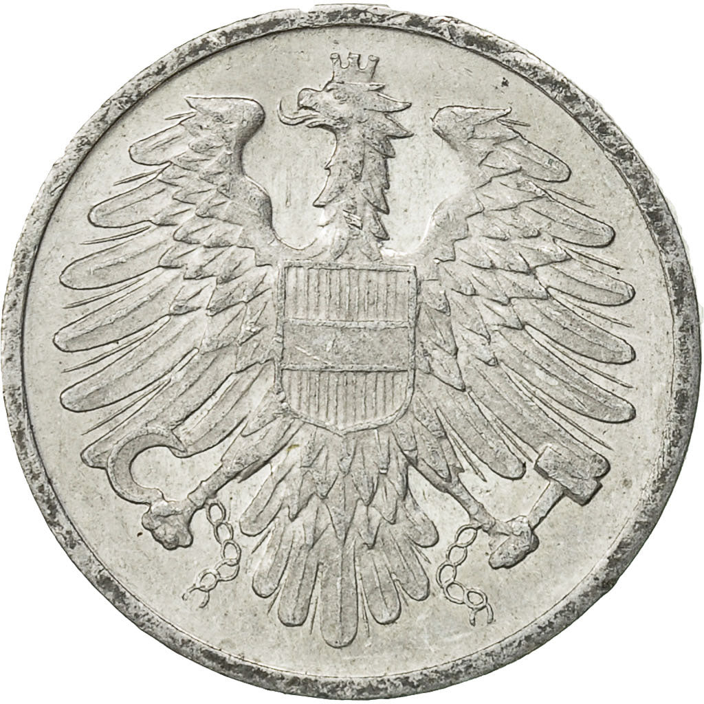 Coin, Austria, 2 Groschen, 1966, EF(40-45), Aluminum, KM:2876