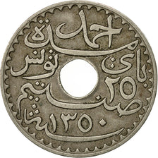 Coin, Tunisia, Ahmad Pasha Bey, 25 Centimes, 1931, Paris, EF(40-45)