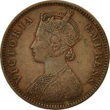 Münze, INDIA-BRITISH, Victoria, 1/4 Anna, 1887, SS, Kupfer, KM:486