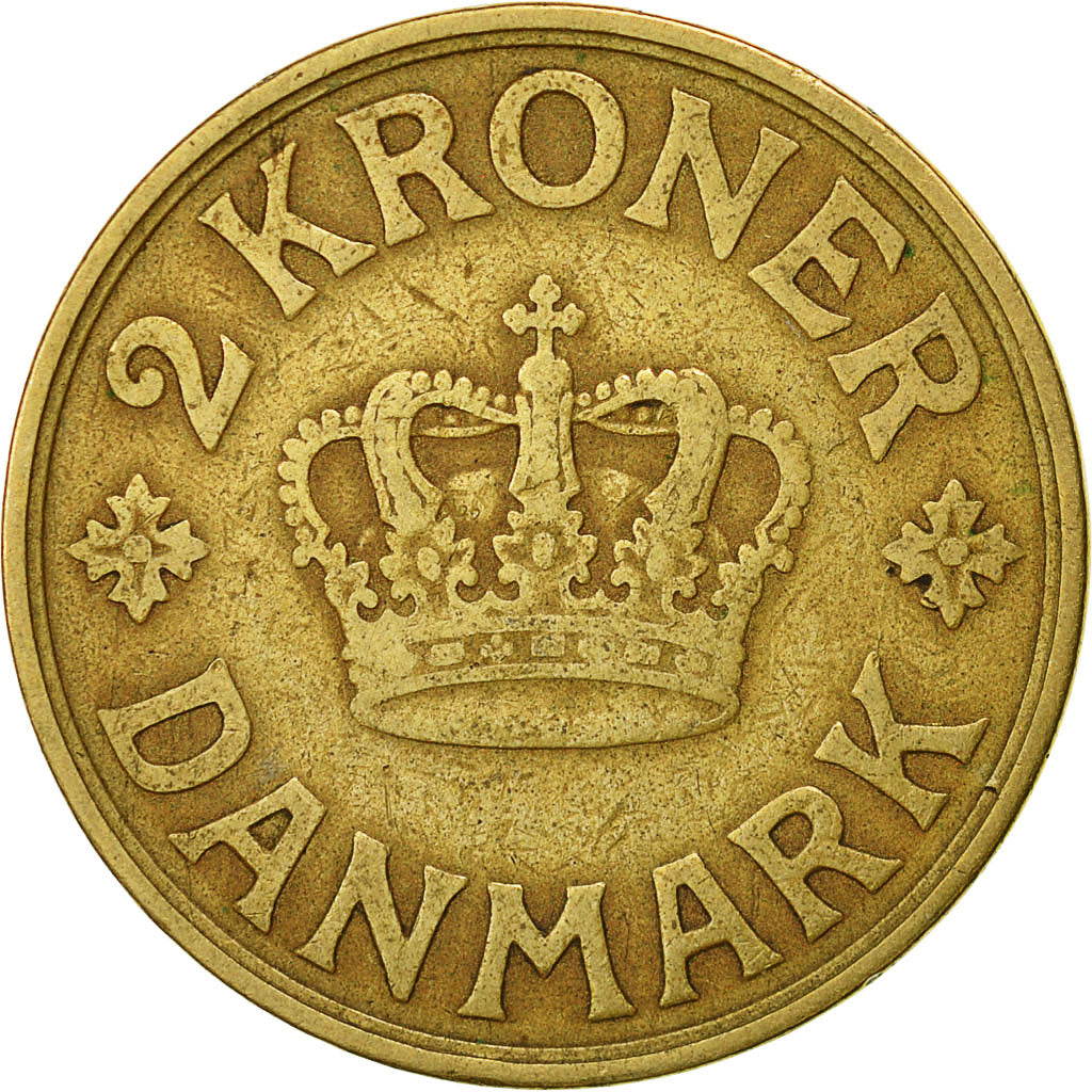 Coin, Denmark, Christian X, 2 Kroner, 1926, Copenhagen, VF(30-35)