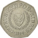 Coin, Cyprus, 50 Cents, 1996, AU(50-53), Copper-nickel, KM:66