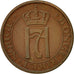 Moneta, Norwegia, Haakon VII, 2 Öre, 1951, EF(40-45), Bronze, KM:371