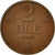 Moneta, Norvegia, Haakon VII, 2 Öre, 1951, BB, Bronzo, KM:371