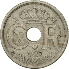 Monnaie, Danemark, Christian X, 10 Öre, 1937, Copenhagen, TTB, Copper-nickel