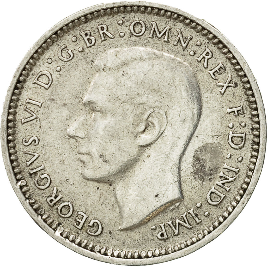 Coin, Australia, George VI, Threepence, 1942, EF(40-45), Silver, KM:37